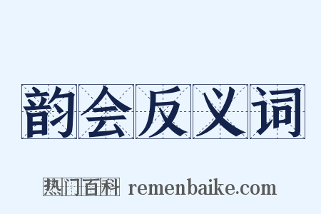 韵会反义词是什么意思的图片